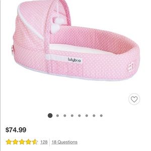 Lulyboo pink baby lounge